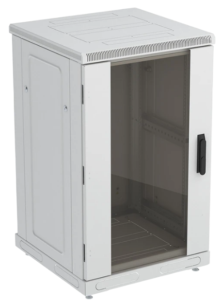 

Шкаф напольный 19", 18U ССД 130411-00495 телекоммуникационный, ШТ-НП-18U-600-800-С, передняя дверь стекло, 130411-00495