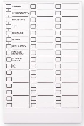 

Модуль ТЕКО Астра-863 исп.А индикаторов, 8 индикаторов обобщенного состояния системы, 38 индикаторов состояния разделов, звуковой сигнализатор, кнопка, Астра-863 исп.А