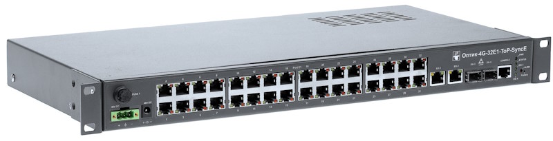 

Мультиплексор-коммутатор НПО Телеком Оптик-4G-32E1-ToP TDMoP, 32 потока E1, 2хRJ45-10/100/1000, 2 слота для SFP, размеры 1U, 19", среда передачи Gb Et, Оптик-4G-32E1-ToP