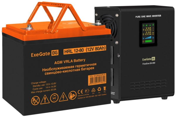 Изображение товара Комплект Exegate FineSine SX-800.LCD.AVR.2SH