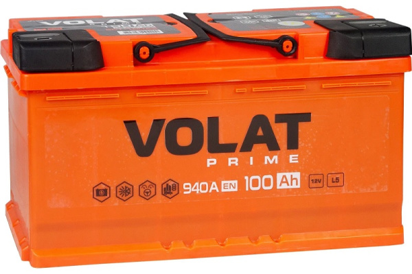 Изображение товара Автомобильный аккумулятор VOLAT VS1000 Prime 100Ah R+