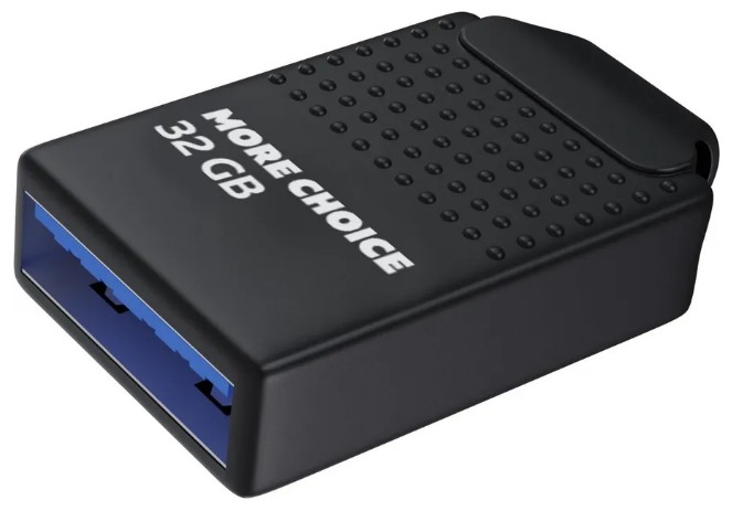 

Накопитель USB 2.0 32GB More Choice Mini MF32-2 Black, Mini MF32-2
