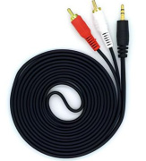 фото Кабель аудио Leef LF-CAB-AUXRCA-PVC-3-black