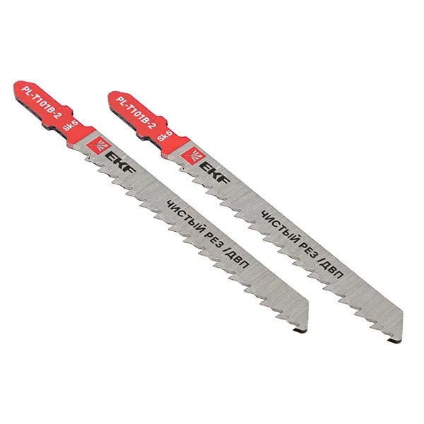 

Пилка для электролобзика EKF pl-t101b-2 прямые T101B (чистовой рез по ДВП)(SK5)(2 шт) Expert, pl-t101b-2