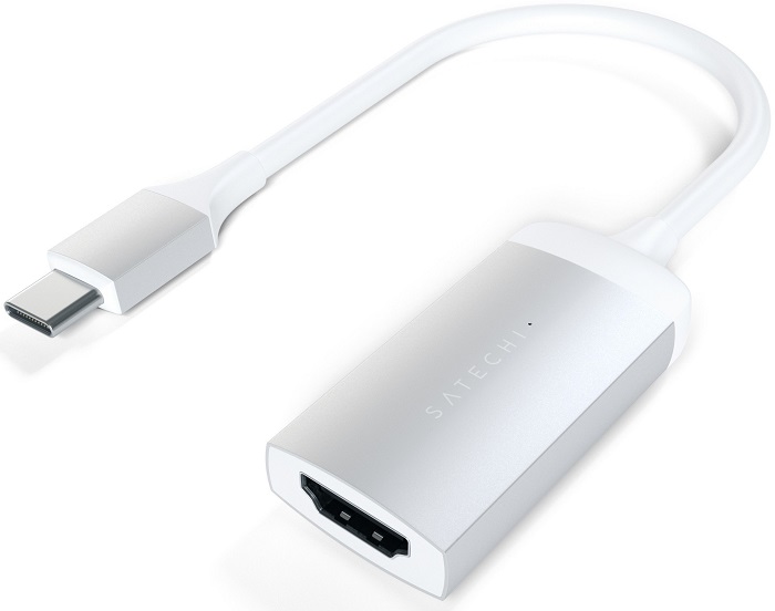 

Адаптер Satechi ST-TC4KHAS Type-C to HDMI 4K 60HZ, поддержка 4K/60Hz, корпуса алюминий, серебряный, ST-TC4KHAS