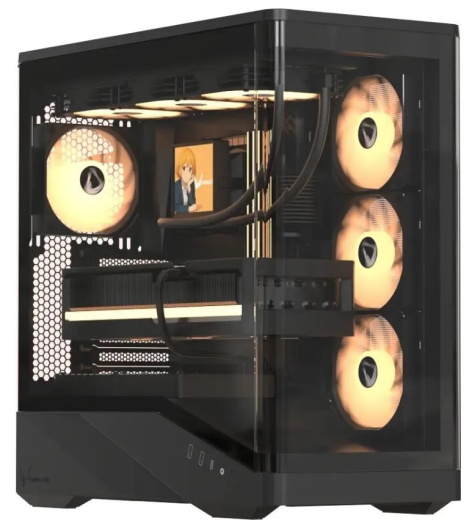 Изображение товара Корпус Formula V Crystal U9 PA Black — стильный Mid Tower для ПК