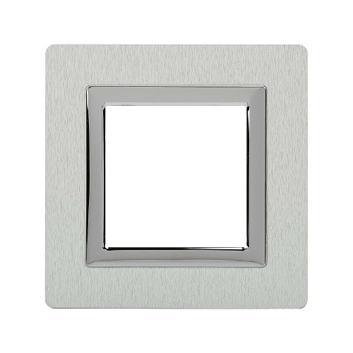 

Рамка из алюминия DKC 4404832 для встраиваемых в стену ЭУИ серии Avanti, серая, 2 модуля, "Avanti", 4404832