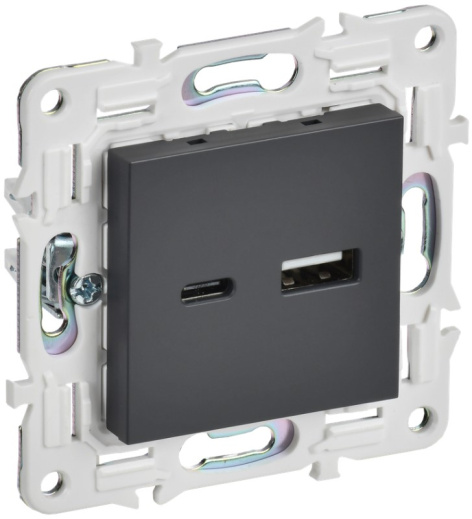 Изображение товара Розетка USB IEK SK-U22-D31-K48 для зарядки устройств