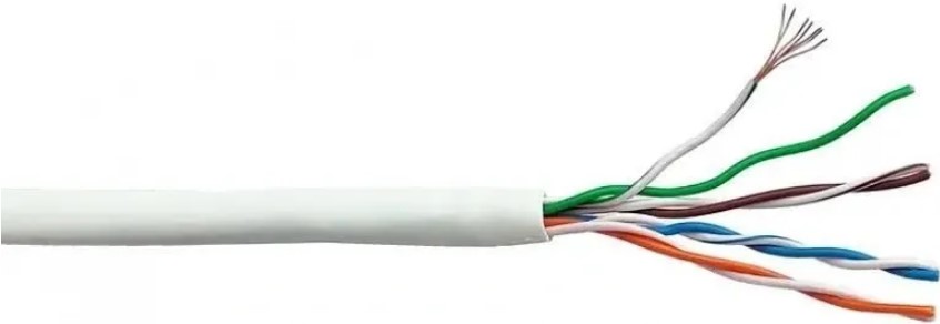 Кабель витая пара Lanmaster LAN-5EUTP-HFLT-WH