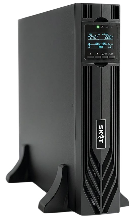 Источник бесперебойного питания Бастион SKAT-UPS 3000-RACK-ON-E P3 3000 Вт, Онлайн, синус, внешн. АКБ 72В, 8хC13+1xC19