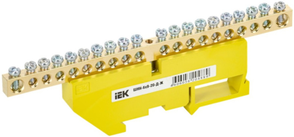 Изображение товара Шина IEK YNN10-69-20D-K05 с изолятором для электромонтажа
