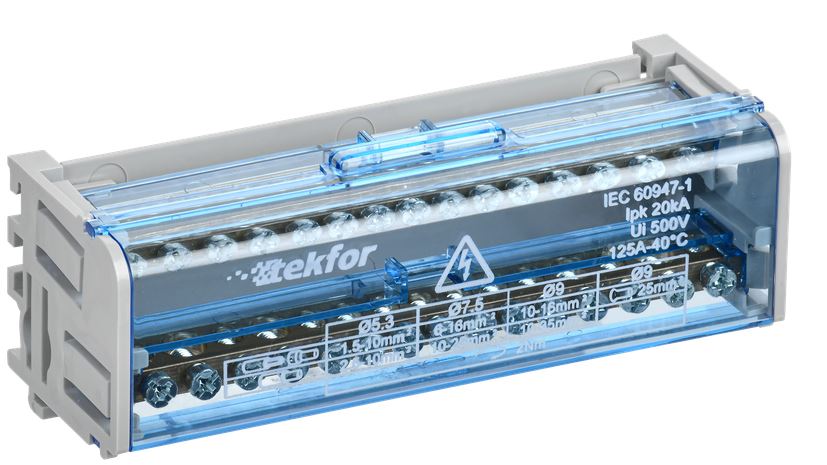 

Кросс-модуль IEK TF-DN10-2-15-125 TEKFOR шины на DIN-рейку ШНК 2х15 L+PEN, TF-DN10-2-15-125