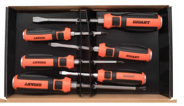 Изображение товара Набор отверток Gigant GBSIS-6 ударных с намагниченными наконечниками