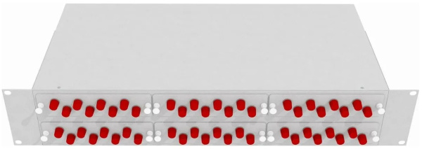 Изображение товара Кросс оптический стоечный Vimcom СКРУ-2U-48FC/U-SM-48AD+48PT/G-GR