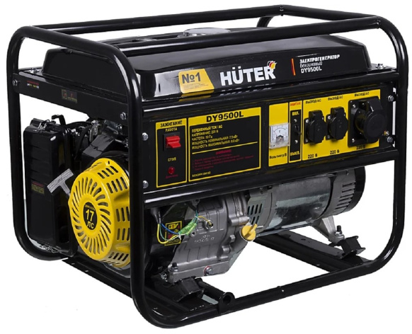 Изображение товара Генератор Huter DY9500L бензиновый мощный автономный источник электроэнергии