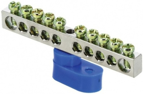 Изображение товара Шина EKF sn1-63-10 для подключения нулевых проводников и заземления