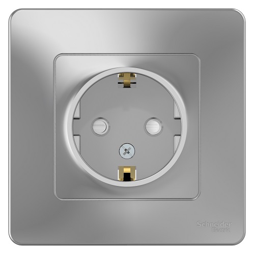 

Розетка Schneider Electric BLNRS001113 с/з со шторками, 16А, 250В Алюминий внутр, BLNRS001113