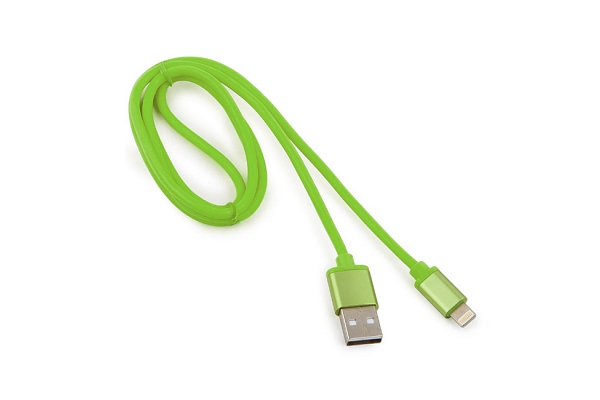 

Кабель USB Cablexpert CC-S-APUSB01Gn-1M для Apple, AM/Lightning, серия Silver, длина 1м, зеленый, блистер, CC-S-APUSB01Gn-1M
