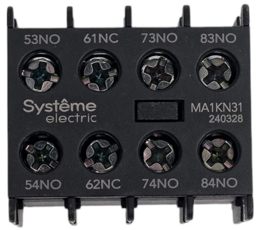 

Блок дополнительных контактов Systeme Electric MA1KN31 MA1KN 3НО+1НЗ, MA1KN31