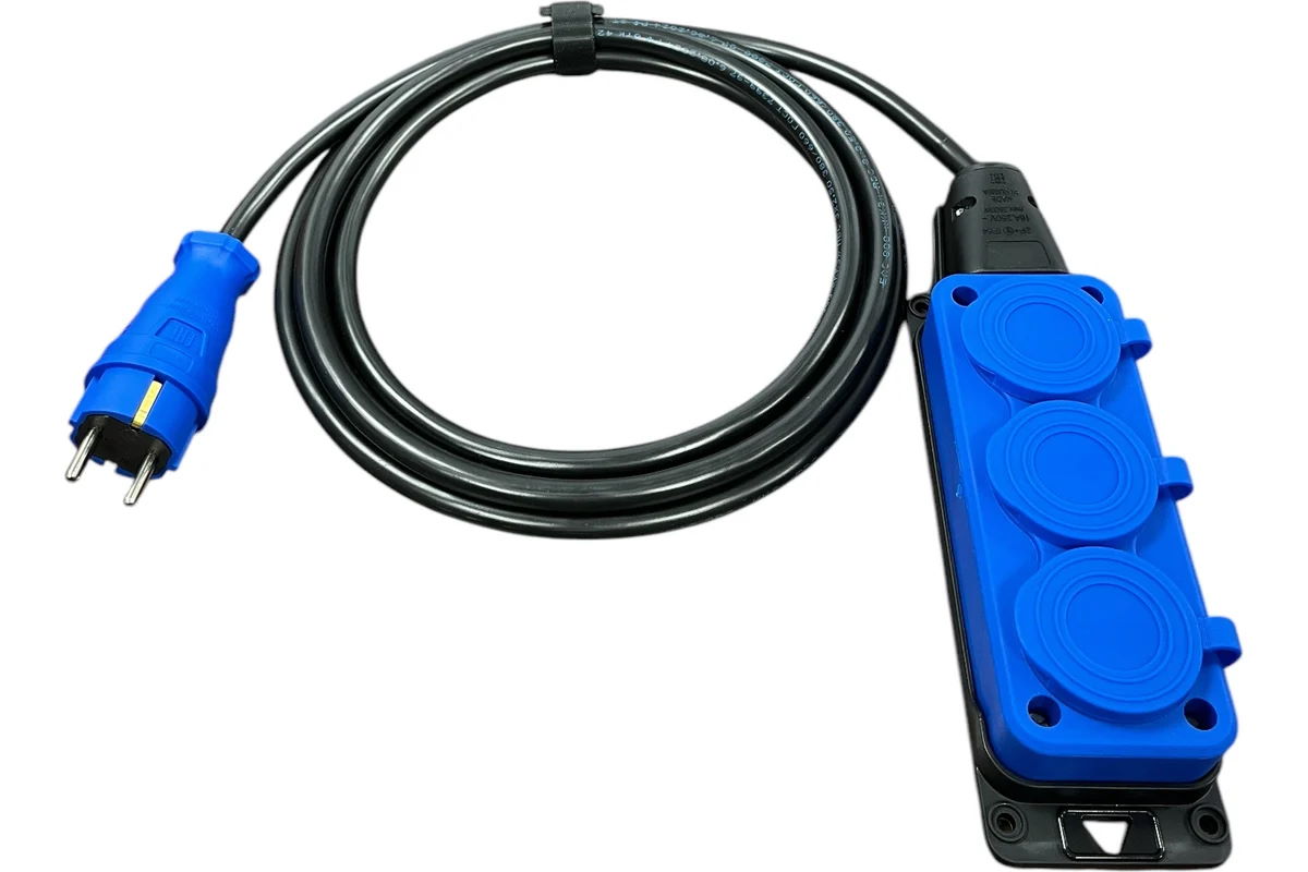 фото Удлинитель силовой  iTOK i-CONNECT-COLOR-SU-PVS-215-3-54-15-BLUE