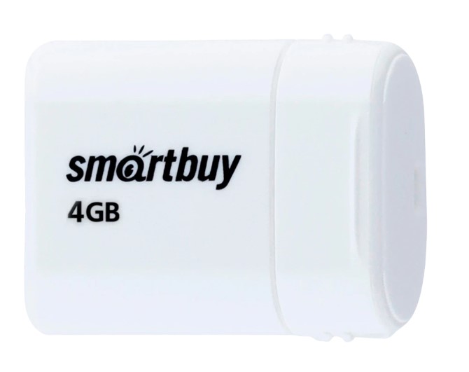 

Накопитель USB 2.0 4GB SmartBuy SB4GBLara-W Lara белый, SB4GBLara-W