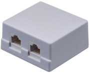 фото Розетка настенная  Neomax NM-SMB-KJ45-U5E-2PD-102-WH