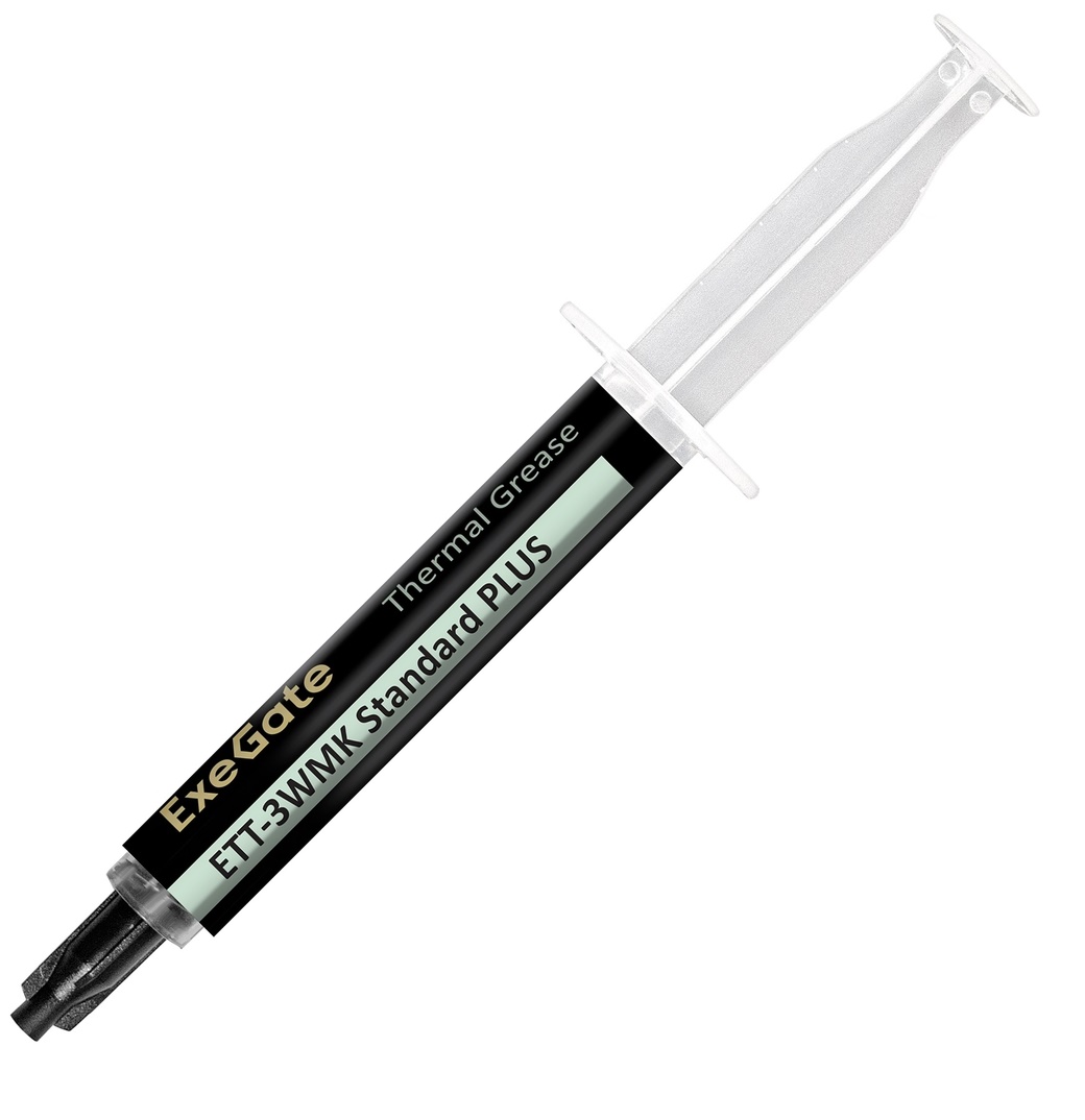 

Термопаста Exegate ETТ-3WMK Standard PLUS EX296093RUS (3,2 Вт/(м∙К), 5г, шприц с лопаткой), ETТ-3WMK Standard PLUS