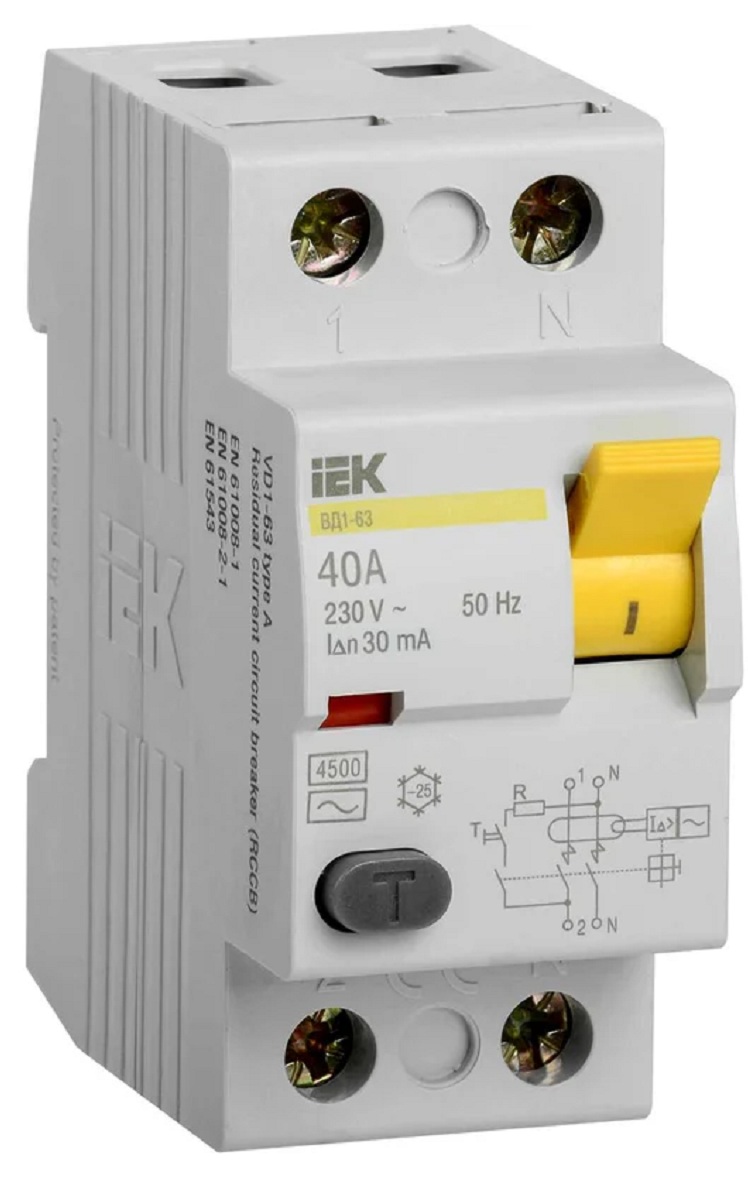фото УЗО  IEK MDV10-2-040-030