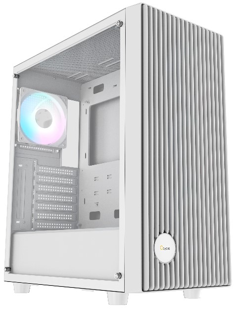 

Корпус ATX Ocypus Gamma-C70-WH белый, без БП, боковая панель из закленного стекла, 4x120mm fan, USB 2.0, USB 3.2, audio, Gamma-C70-WH