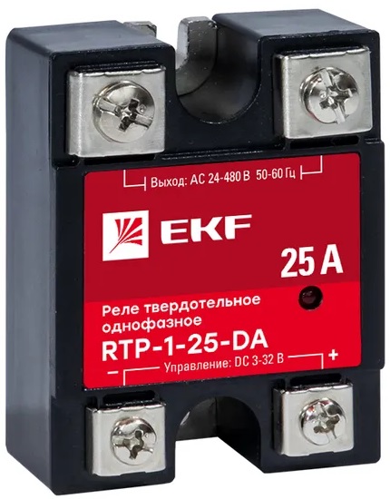 

Реле EKF rtp-1-25-da твердотельное однофазное RTP-25-DA, rtp-1-25-da