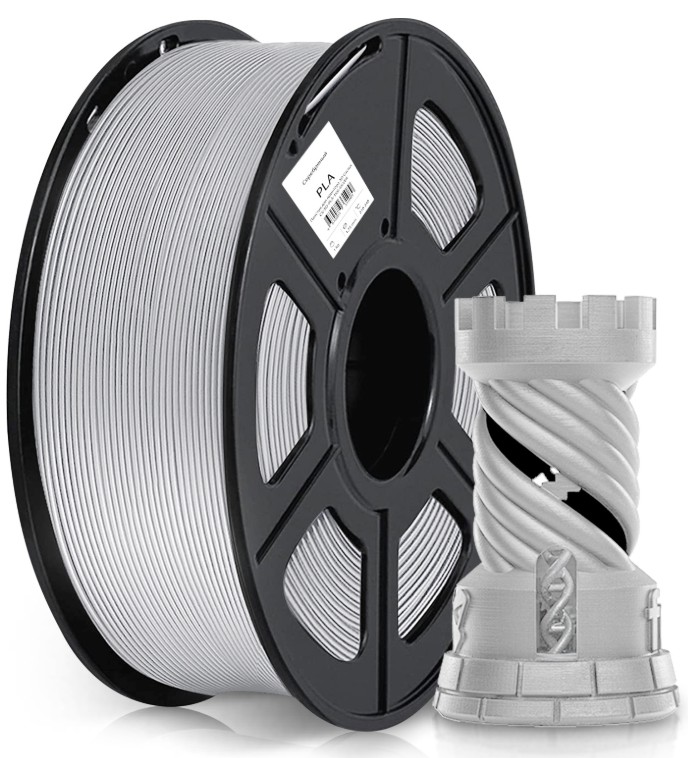 

Пластик для принтера 3D PLA Cactus CS-3D-PLA-1KG-SILVER d1.75мм 1кг L326м 1цв., CS-3D-PLA-1KG-SILVER