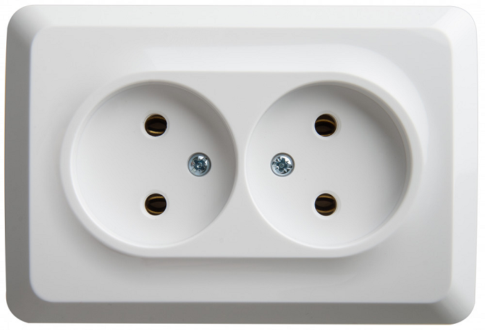 

Розетка Schneider Electric PA16-105B 2-ая угловая б/з без шторок 16А 250B белый, PA16-105B