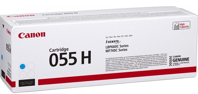 

Картридж Canon 055H C 3019C002 голубой, увеличенной емкости 5.9K, 055H C