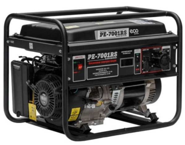 Изображение товара Генератор бензиновый ECO PE-7001RS Black Edition EC1566-2