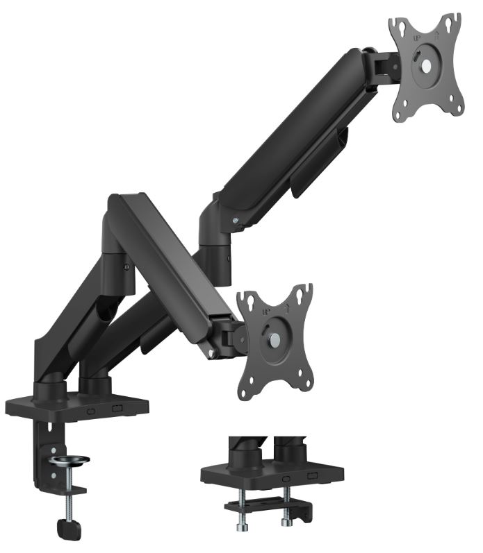 

Кронштейн настольный Cactus CS-VM-MD-72-BK для мониторов, черный/белый 17"-32" макс.9кг, поворот и наклон, CS-VM-MD-72-BK