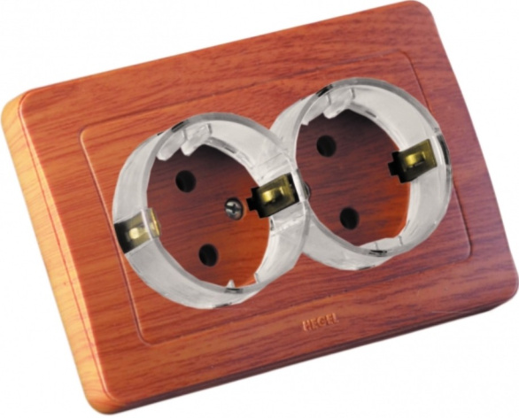 Изображение товара Розетка с заземлением HEGEL РС16-381-05 для безопасного электроснабжения