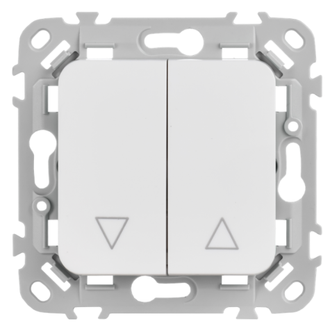 Изображение товара Выключатель двухклавишный IEK FLITE FI-V15-0-10-1-K01