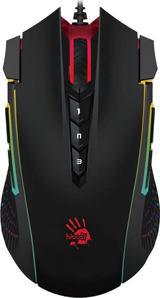 

Мышь A4Tech Bloody J90s черный оптическая (8000dpi) USB (12but) (1379881), Bloody J90s