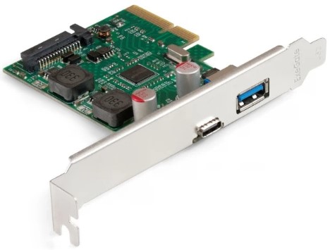 

Контроллер Exegate EXE-313-1A1C EX298303RUS PCI-E x4 v3.0, USB 3.2, USB Type-C, до 10 Гбит/с, разъем доп.питания, EXE-313-1A1C