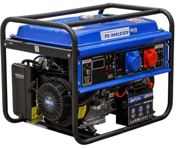 Изображение товара Генератор бензиновый ECO PE-9001E3FP