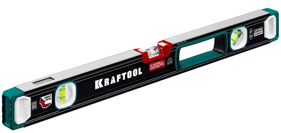 

Уровень Kraftool A-RATE Control 34988-40 Kraftool 400мм., точность 0.3мм./м, с зеркальным глазком, сверхпрочный магнитный, A-RATE Control