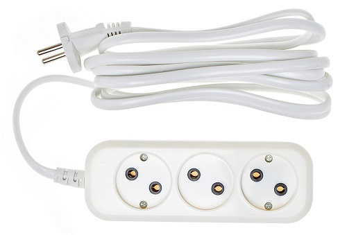 Изображение товара Удлинитель сетевой Buro BU-PSL3.3/W 3 м 3 розетки белый
