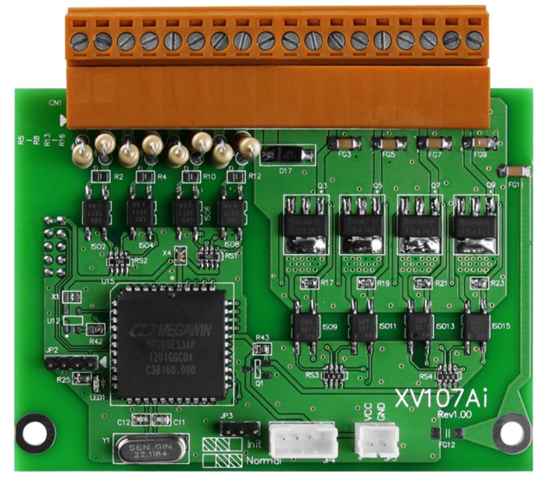 

Модуль ICP DAS XV107A 8-channel Isolated Sink-type Digital Input and 8-channel Isolated Source-type Digital Output, XV107A