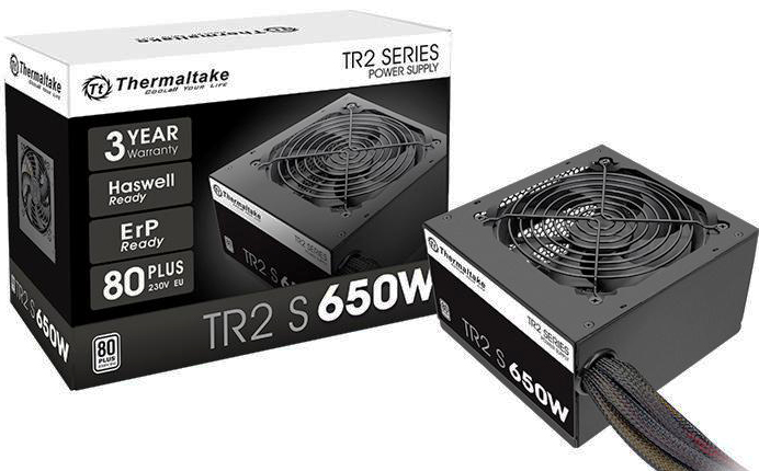 

Блок питания ATX Thermaltake TR2 S/650W PS-TRS-0650NPCWEU-2 80 Plus, белый, TR2 S/650W