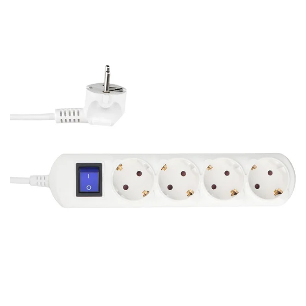 

Удлинитель PowerCube PC-4B-1,5M бытовой, 4р с/з выкл., 2200 Вт, 10 А, 1.5 м 3*0,75 (белый), PC-4B-1,5M