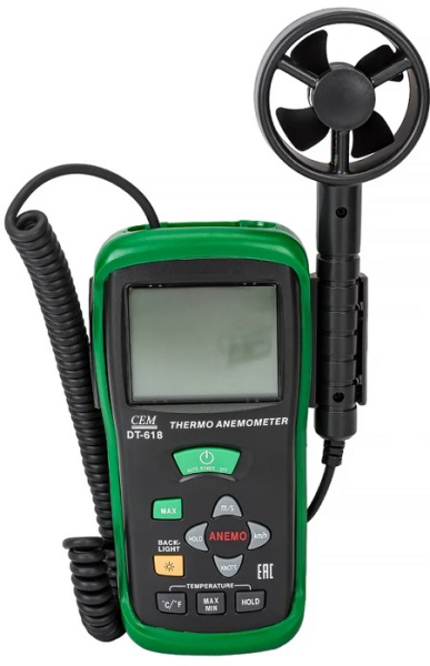 Изображение товара Термоанемометр CEM DT-618