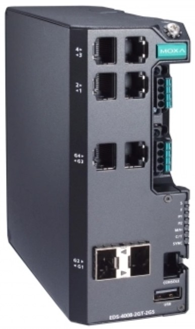 

Коммутатор управляемый MOXA EDS-4008-2GT-2GS-HV 4*10/100BaseT(X) ports, 2*10/100/1000BaseT(X), 2*100/1000BaseSFP ports, single power input 11, EDS-4008-2GT-2GS-HV