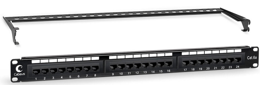 фото Патч-панель  Cabeus PL-24-Cat.6A-Dual