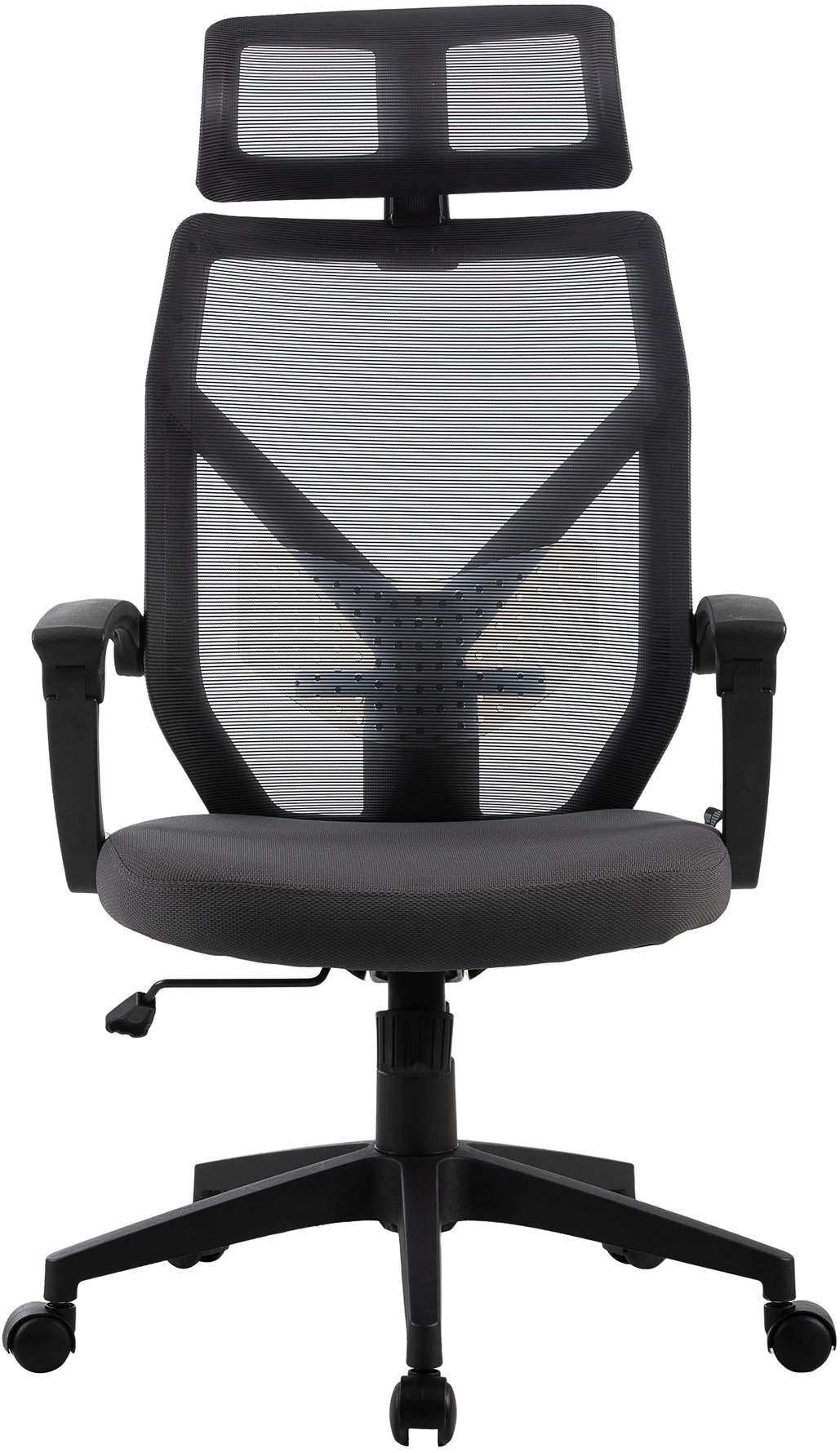 

Кресло офисное Cactus CS-MC414-GY черный/серый сетка/ткань с подголов. крестов. пластик пластик черн, CS-MC414-GY