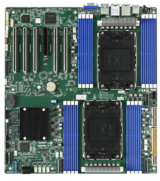 

Материнская плата E-ATX AIC M22-1717-006 (2*LGA4677, C741, 16*DDR5, 5*PCIe, 2*M.2, 2*SATA, 2*USB 3.0, VGA), M22-1717-006